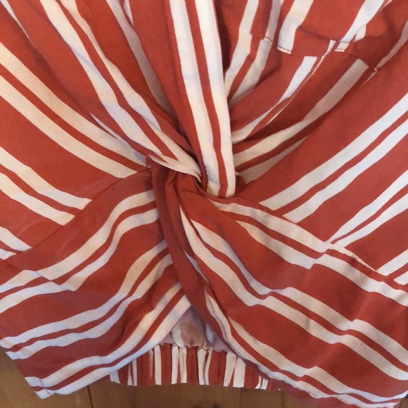 🔴Striped Button Up Top - Picture 2 of 6